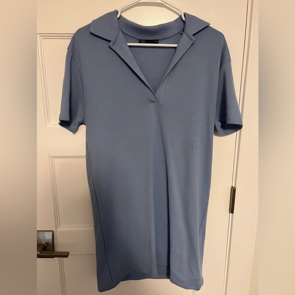 Zara collard shirt dress
